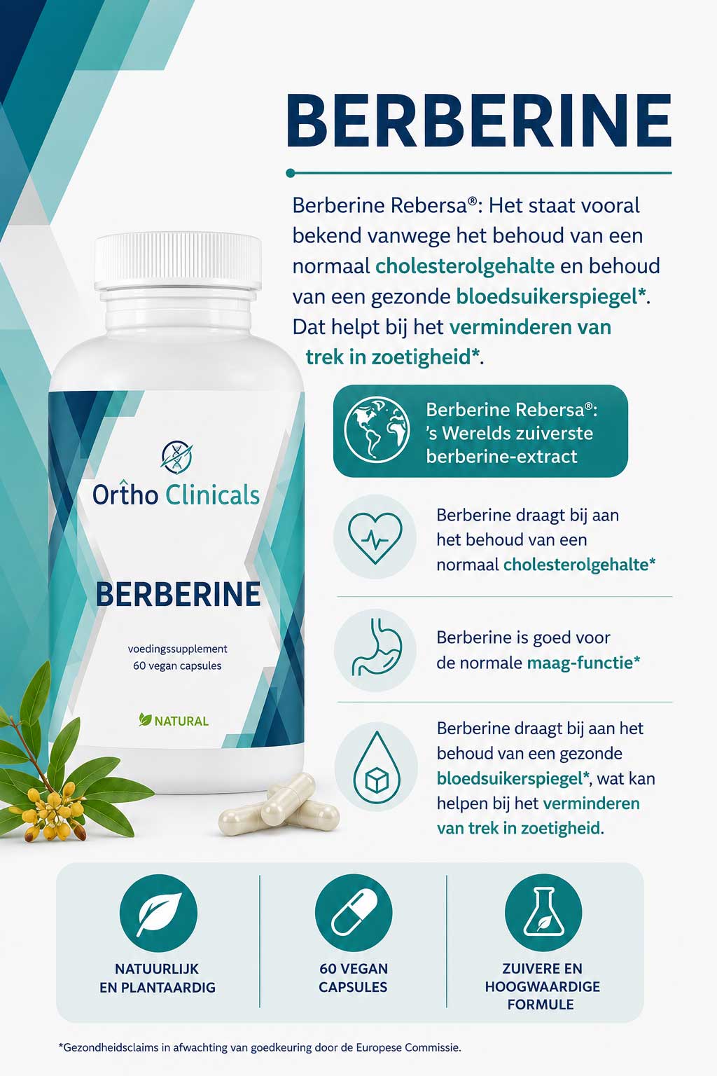 Berberine Rebersa® - 60 capsules